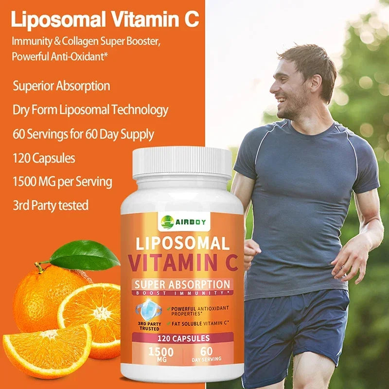 Cápsulas de vitamina C liposomal - 60 unidades