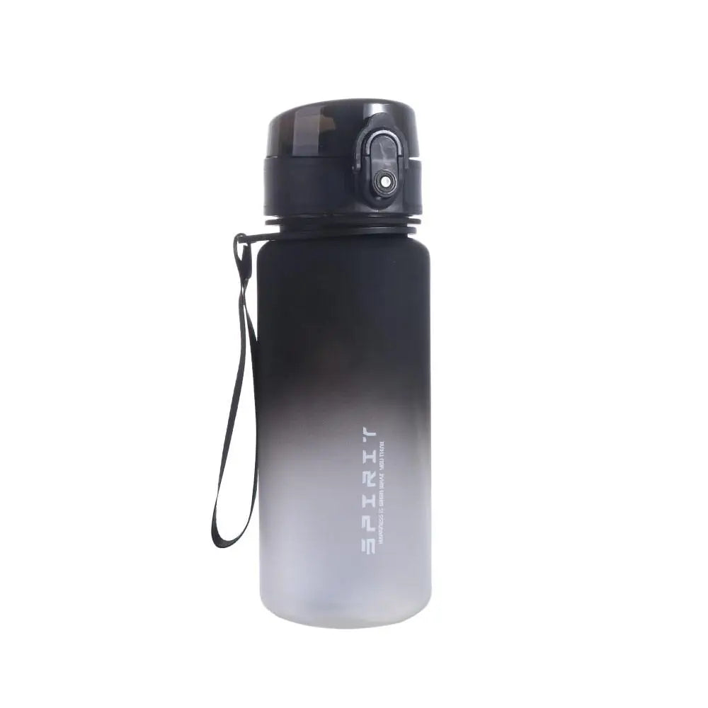 Botella deportiva de 1 litro, color degradado, portátil y a prueba de fugas.