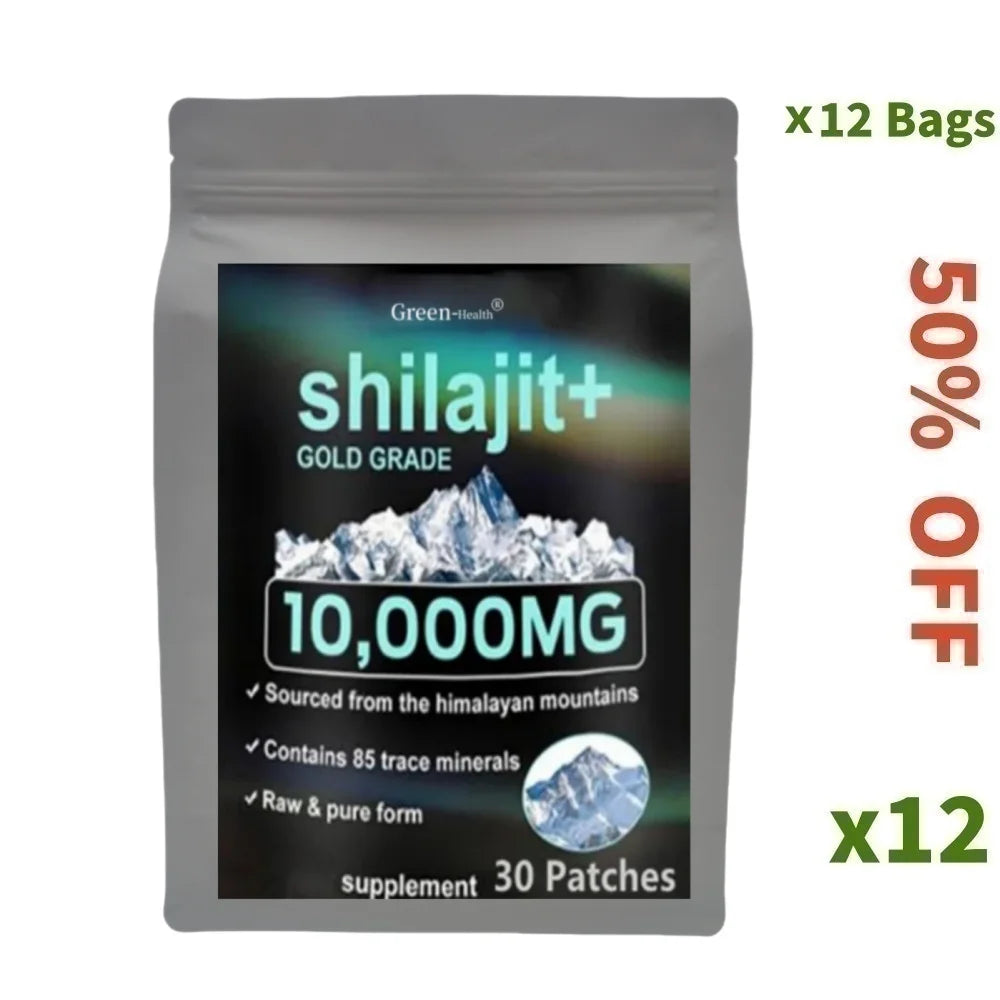 Parches transdérmicos de Shilajit puro - 30 unidades