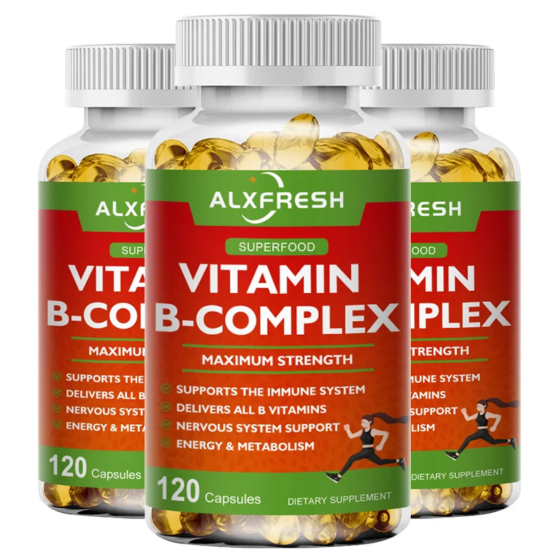 Complejo completo de vitamina B - 120 cápsulas