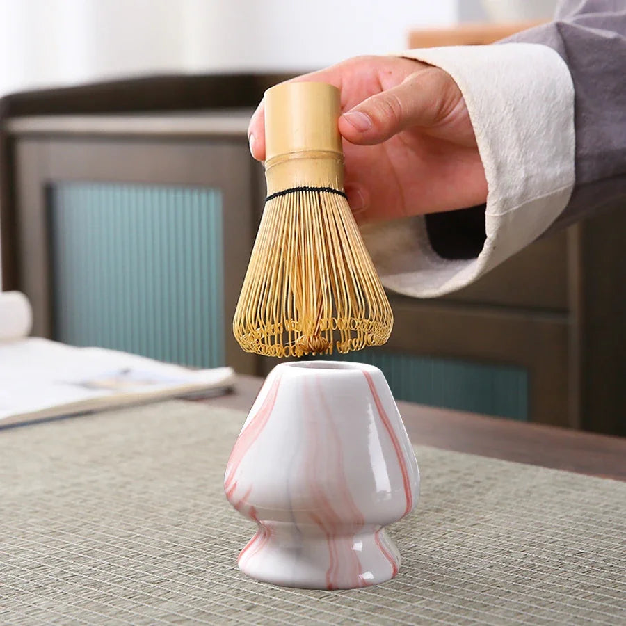 Juego de cepillo para remover té matcha