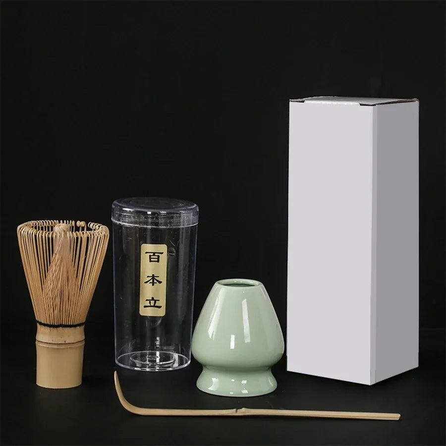 Juego de cepillo para remover té matcha