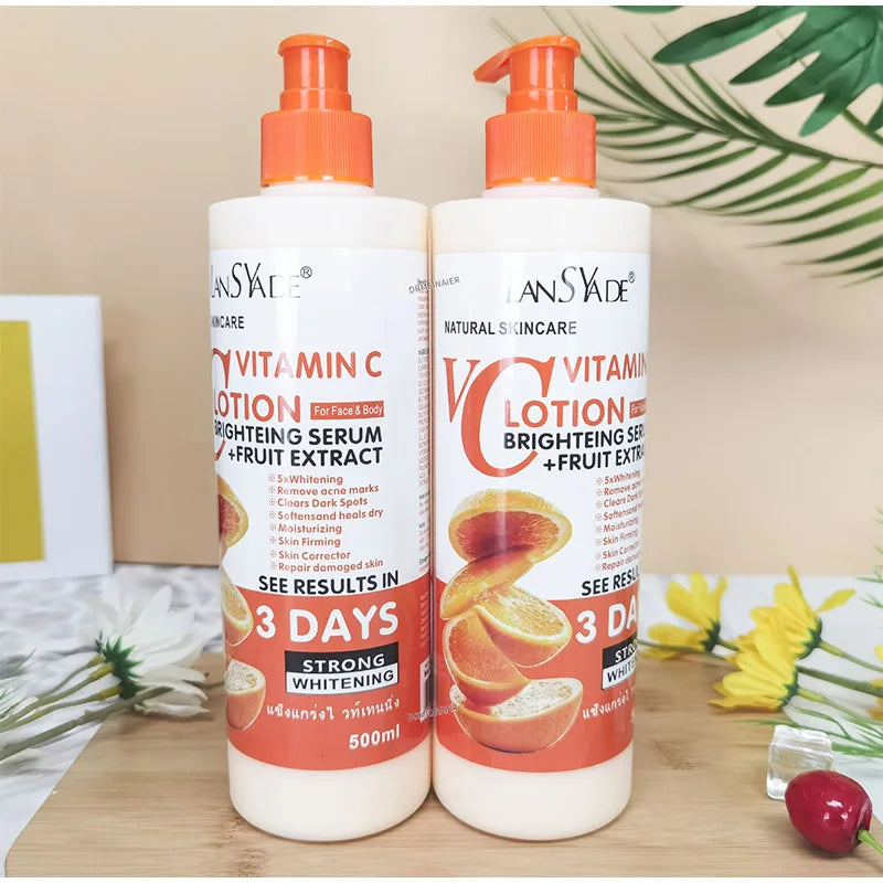 Loción corporal con vitamina C - Crema corporal hidratante 500 ml