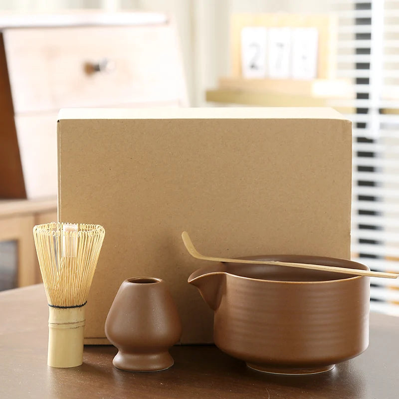 Juego de té matcha japonés: herramientas para la ceremonia del té
