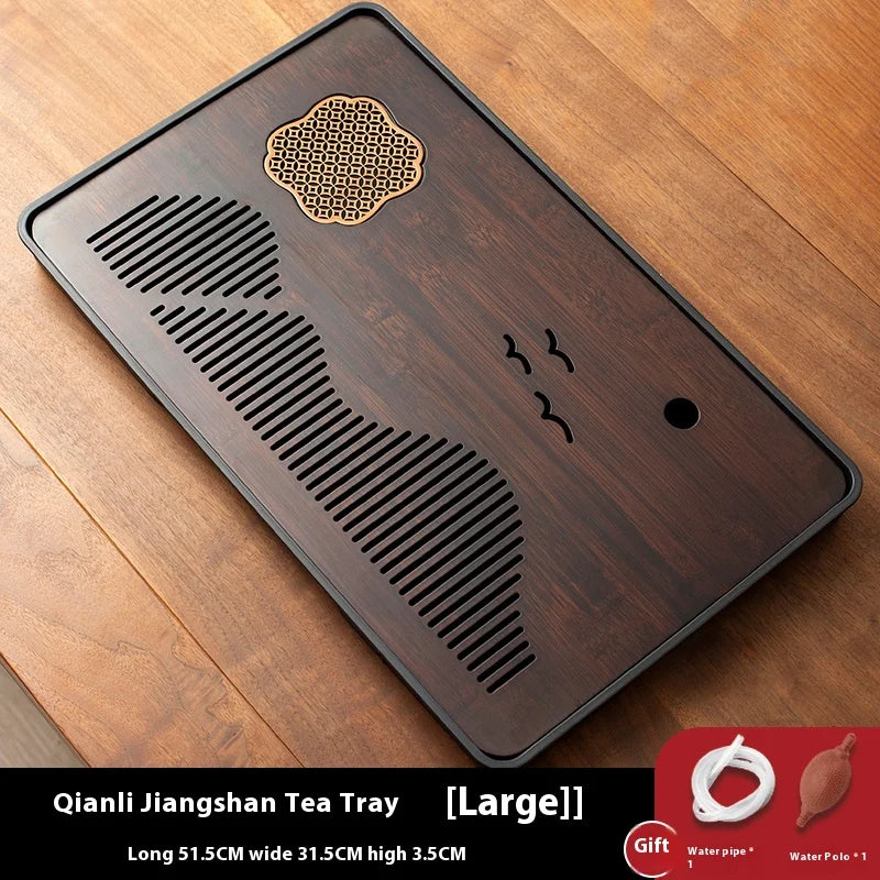 Bandeja de té Gianxi: plataforma de bambú premium para preparar té