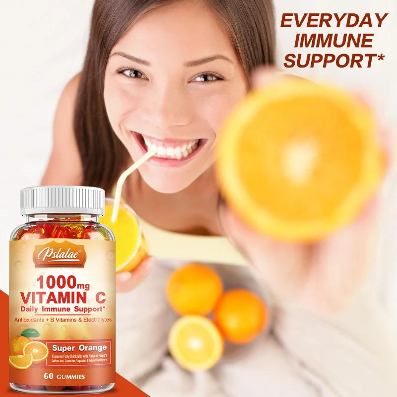 Gomitas de vitamina C con sabor a naranja