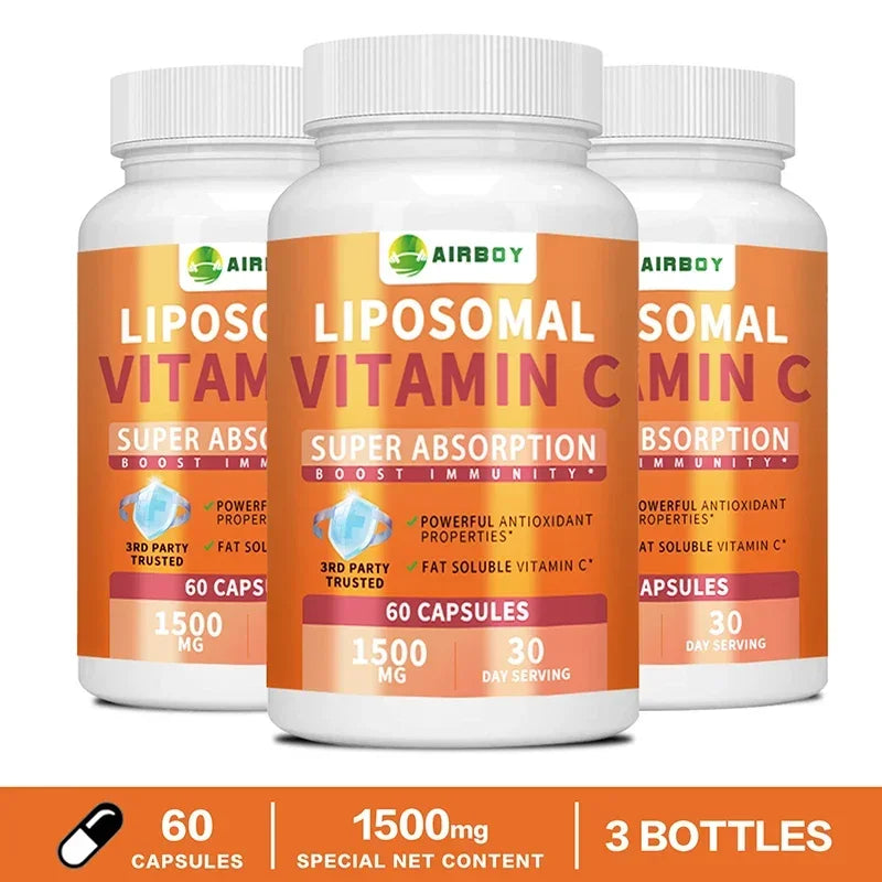 Cápsulas de vitamina C liposomal - 60 unidades
