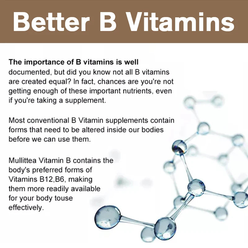 Vitamin B complex capsules - advanced formula supplement