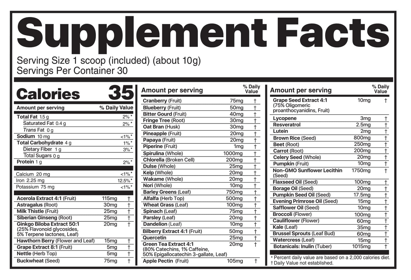 Believe Supplements Superfoods+Greens Powder — Orange Vanilla