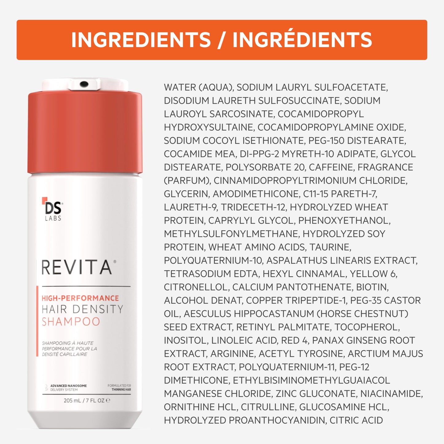 DS Laboratories Revita Shampoo 925mL – Scalp-First Cleanse, Sulfate & Silicone Free