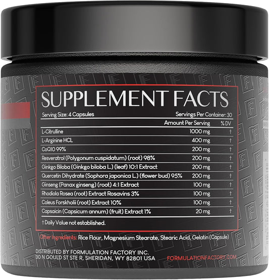 Formulation Factory Heart of Steel – 10-in-1 Nitric Oxide Support | 2-Pack - Calm Era