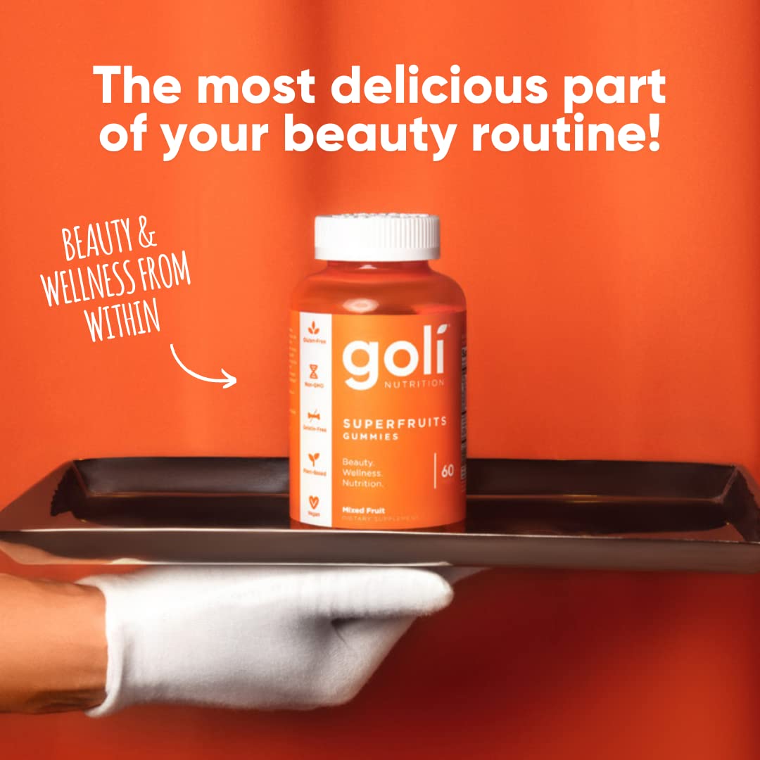 Goli SuperFruits Beauty Gummies — Collagen & Vitamin C, 60ct