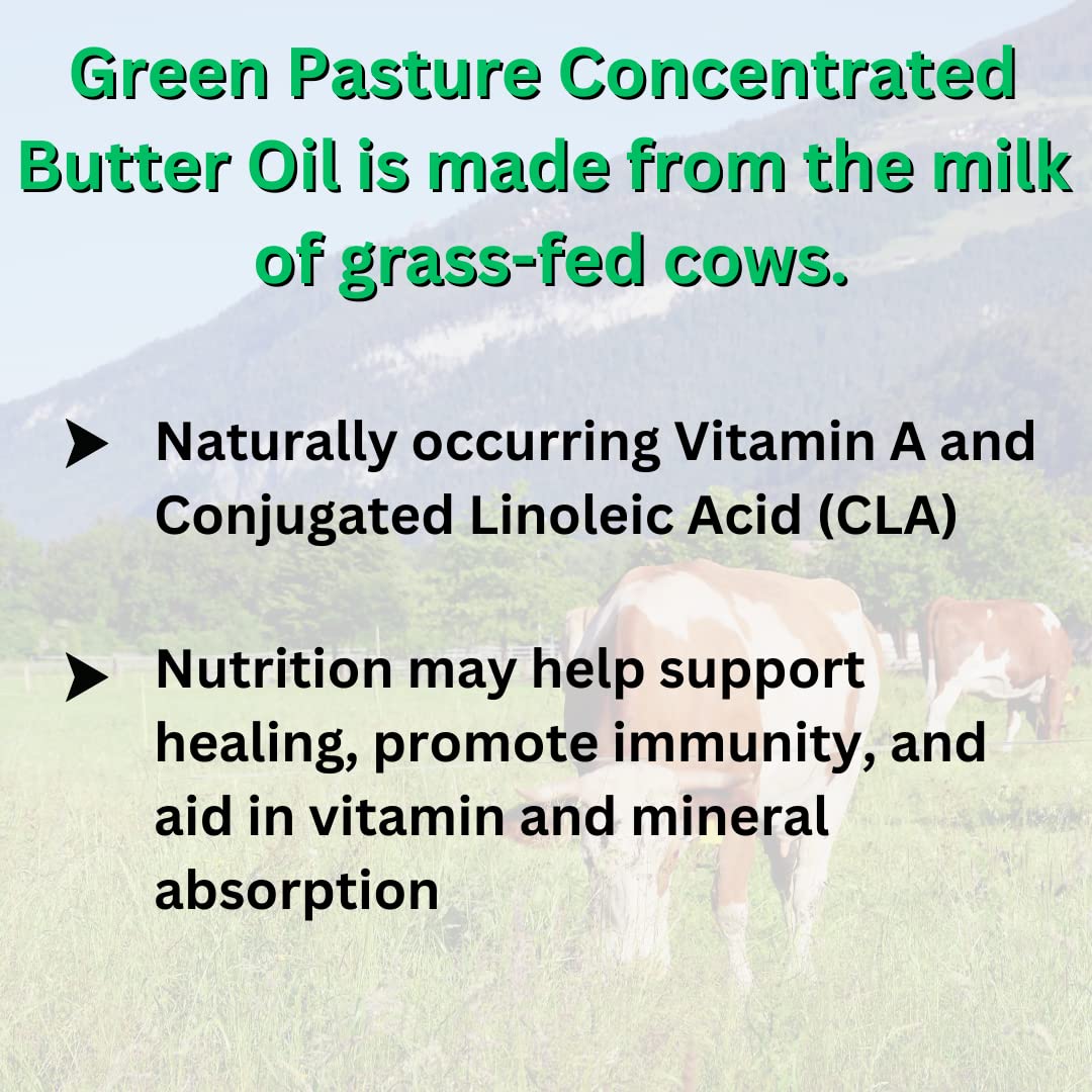 Green Pasture Fermented Cod Liver Oil & Butter Oil Blend – 120 Capsules