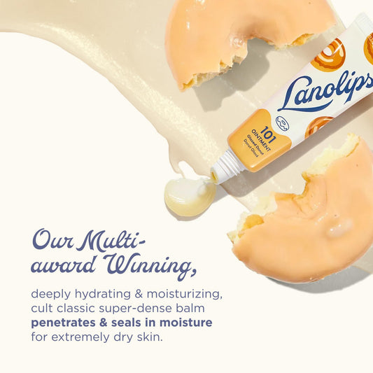 Lanolips 101 Ointment — Glazed Donut, Multipurpose Lip Balm, 0.52oz