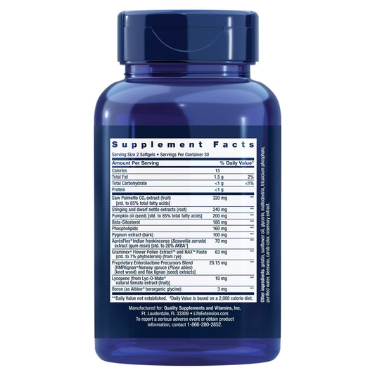 Life Extension Ultra Prostate Formula — Men’s Prostate Health