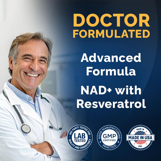 MOM NUTRIX Liposomal NAD+ & Resveratrol – 2000mg | 120 Capsules | Made in USA