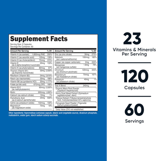 Nutricost Multivitamin for Men — 120 Capsules