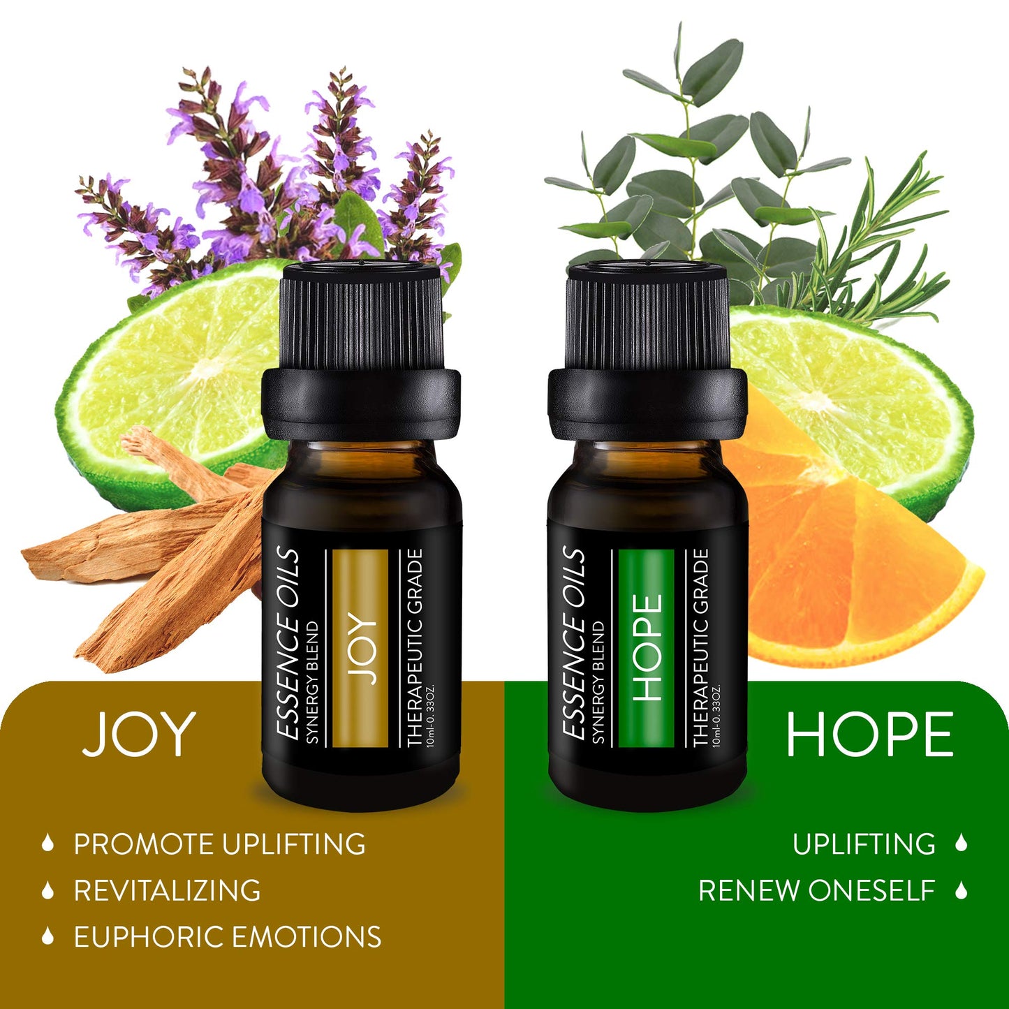 Pure Daily Care Aromatherapy Top 10 Essential Oil Synergy Blend Set 10x10ml