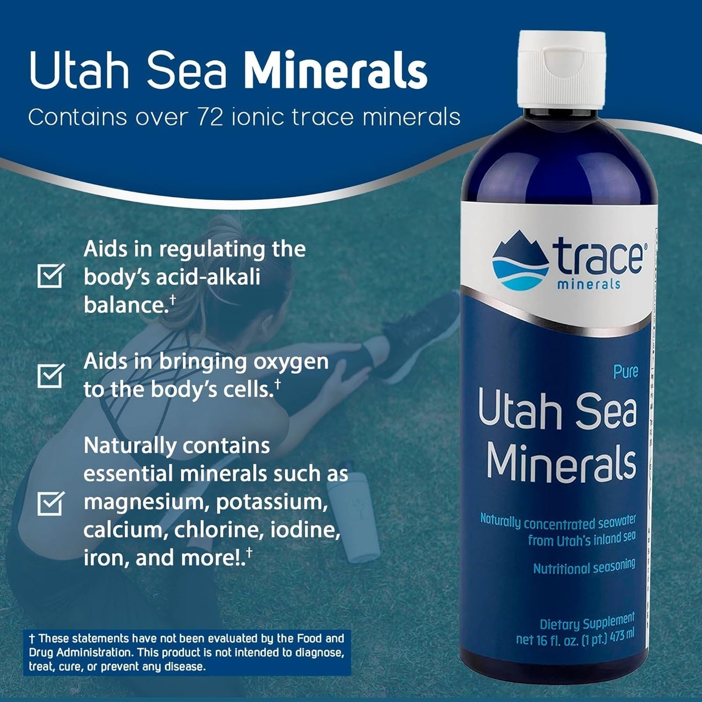 Trace Minerals Utah Sea Minerals — Liquid Ionic, 16oz