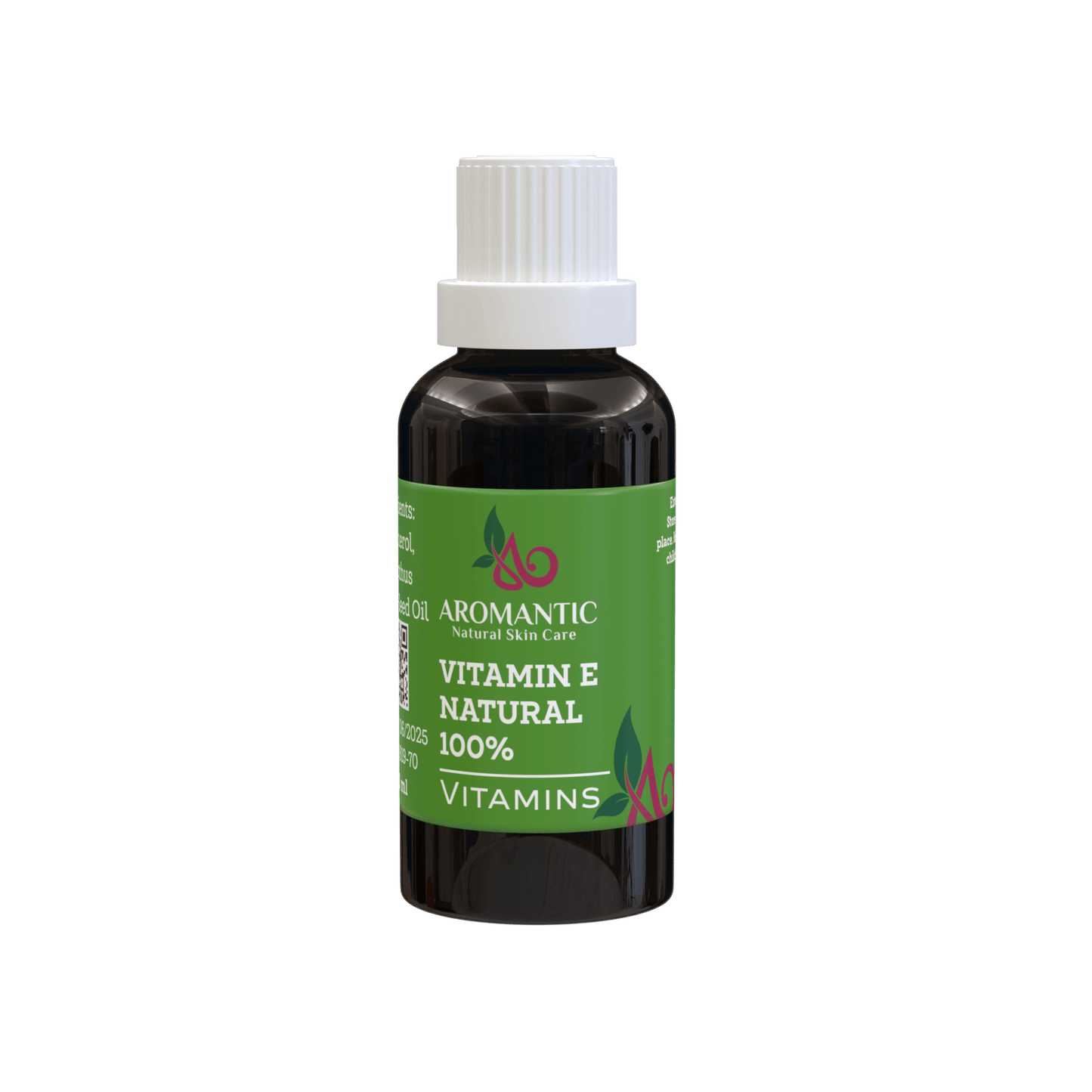Aromantic Vitamin E Oil — 100% Natural, COSMOS-Approved