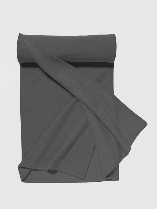 Plaid Fleece Yoga Blanket — Pill-Resistant 220gsm