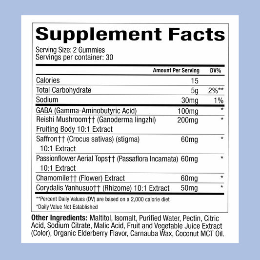 WonderSleep Mushroom Gummies for Sleep & Relaxation 60 Count
