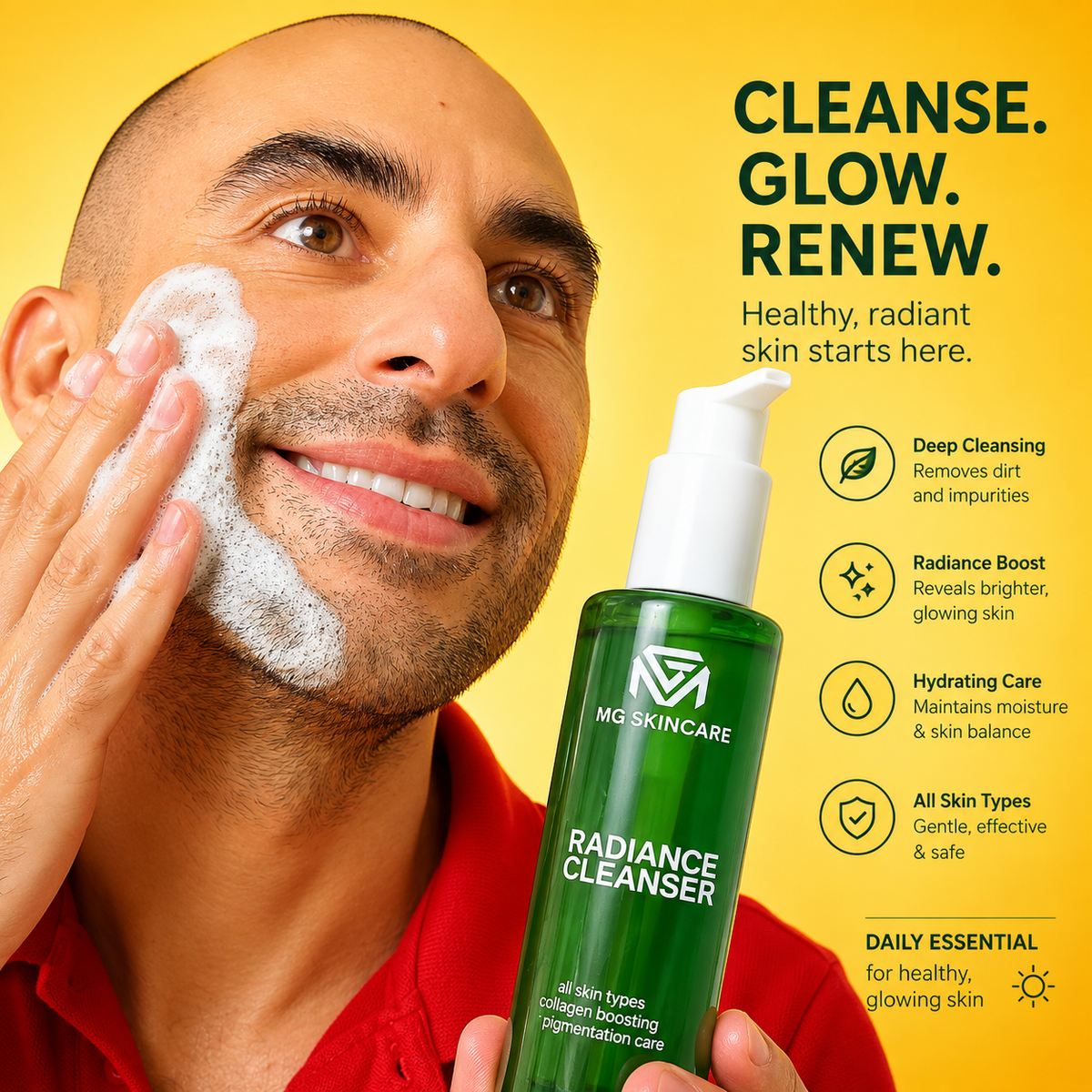 MG Skincare Radiance Foaming Facial Cleanser