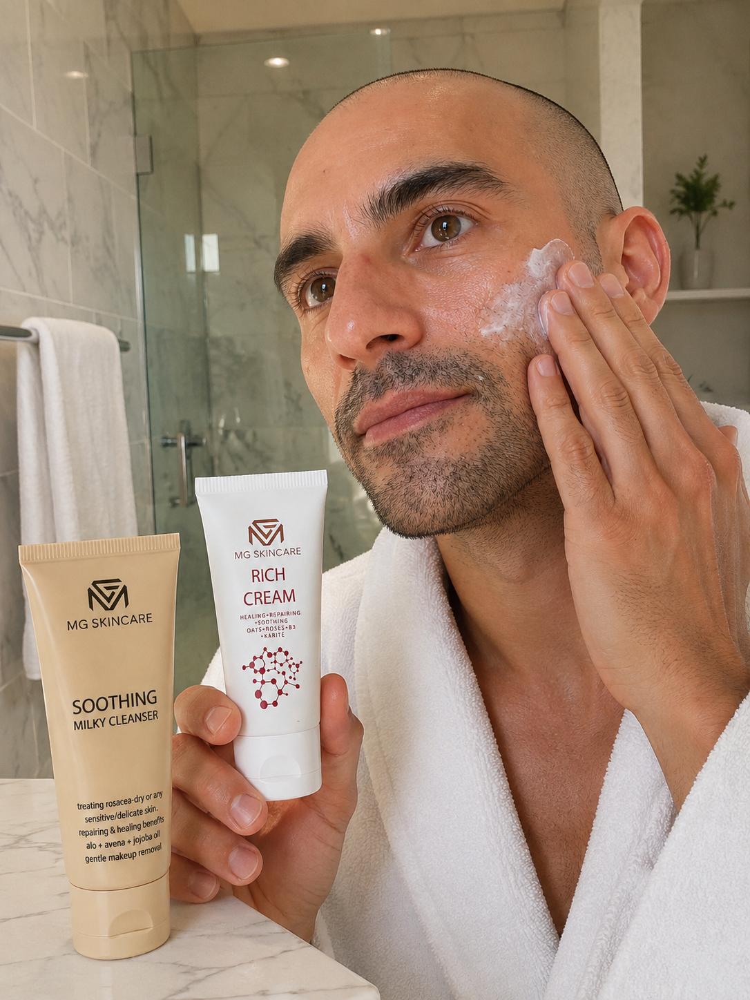 MG Skincare Soothing Milky Face & Eye Cleanser