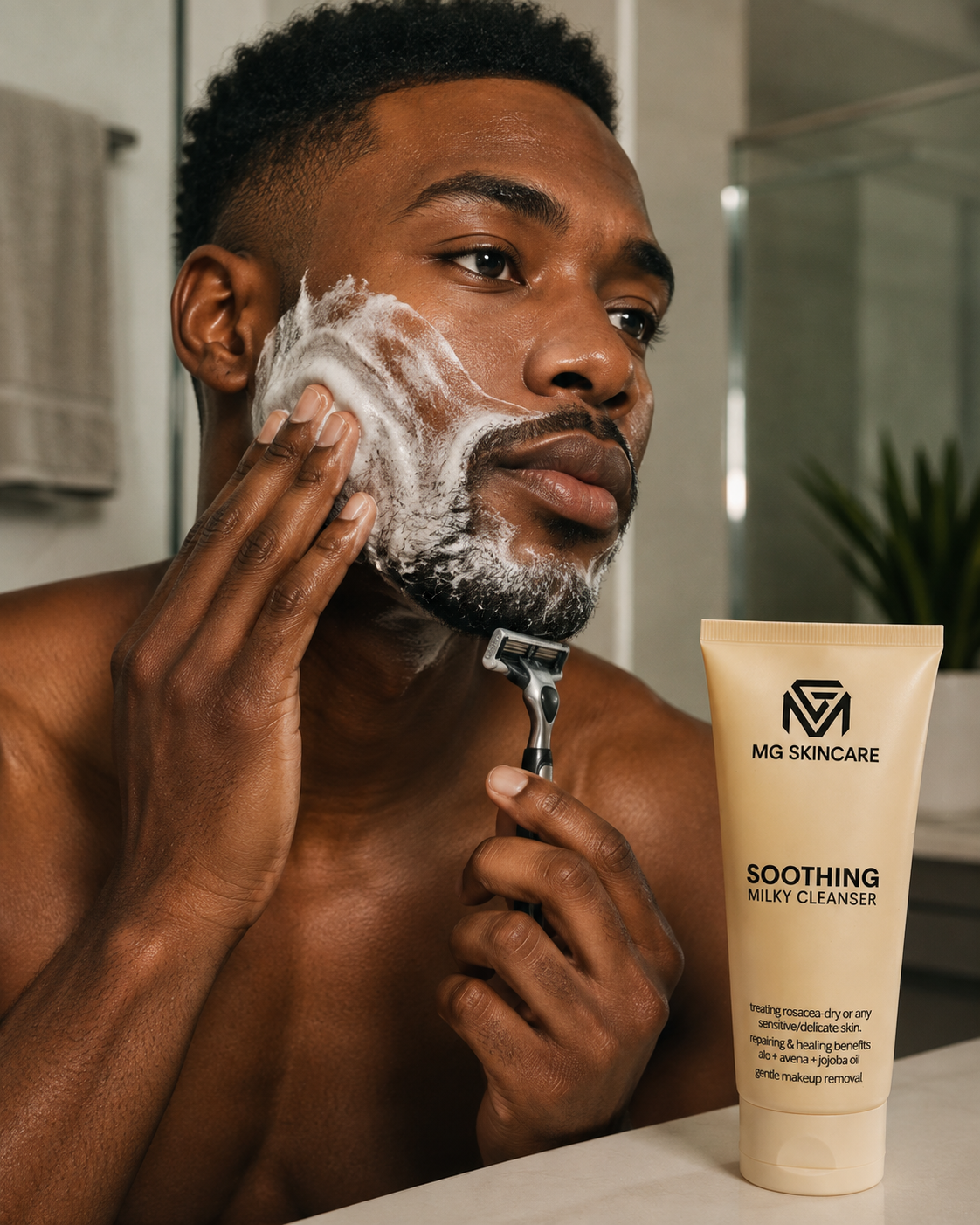 MG Skincare Soothing Milky Face & Eye Cleanser