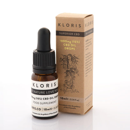 KLORIS 1000mg CBD Oil Drops 10%