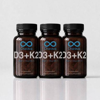 Charava Vitamin D3 (4000IU) + K2 (MK-7)