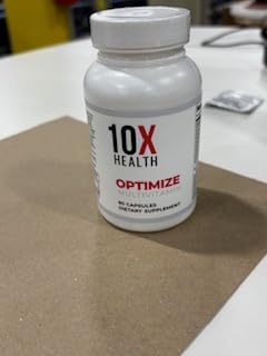 10X Health System Optimize Multivitamin for Men – 90 Capsules | 34-in-1 Methylated Formula, 5-MTHF, NAC, 800 mcg B12 - Calm Era