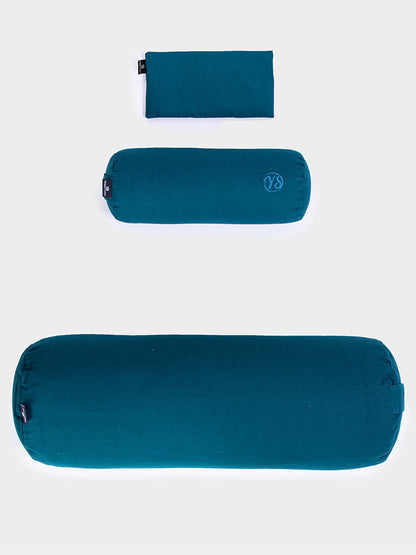 Yoga Studio Organic Meditation Bolster & Eye Pillow Set