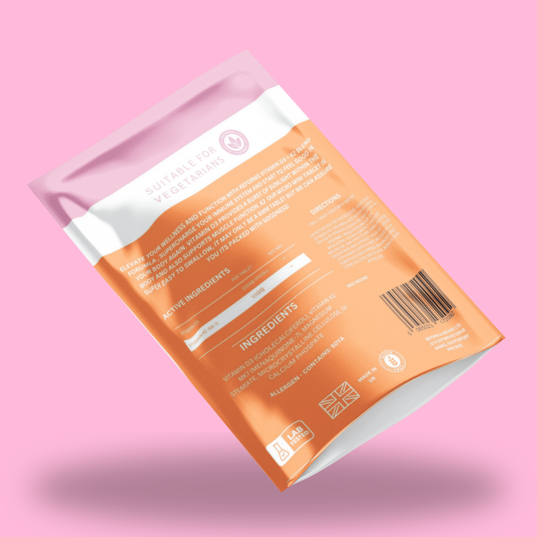 Reform and Revive Vitamin D3 + K2 4000 IU Capsules