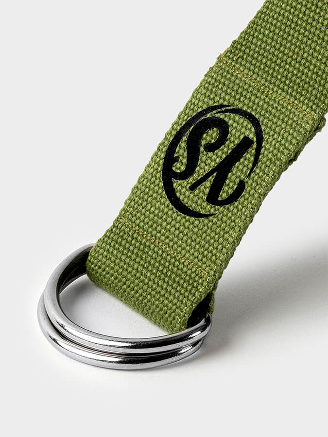 Yoga Studio GOTS Organic Cotton D-Ring 2.5m Yoga Belt Strap