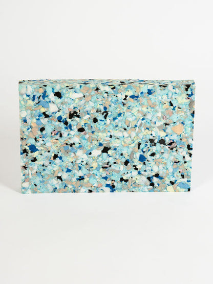 Yoga Studio 1 Inch Chip Foam Half Yoga Block (30x20x2.5cm)