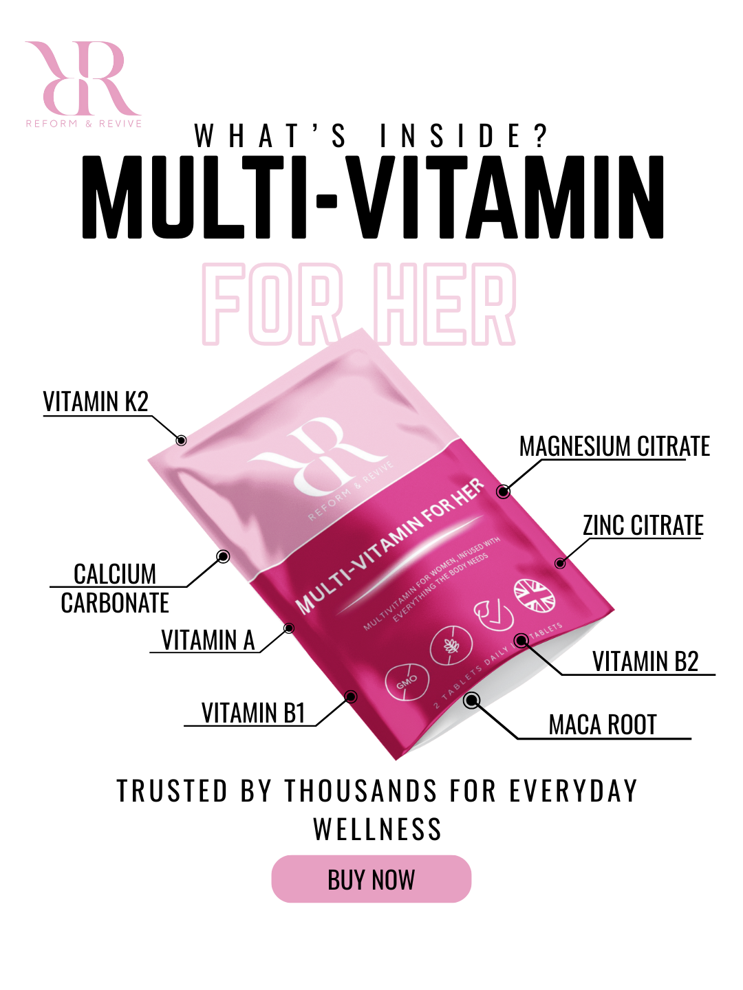 Reform and Revive Multi-Vitamin For Her, 60 Tablets
