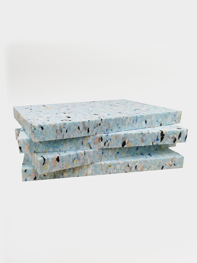 Recycled Chip Foam Half Yoga Blocks — 4 Pack