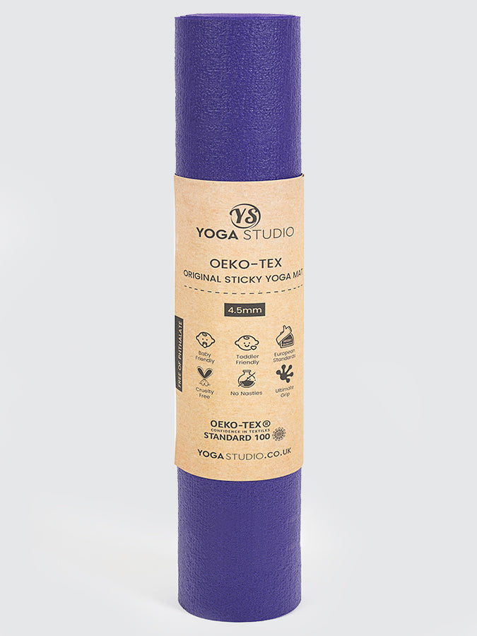 Yoga Studio Oeko-Tex Long & Wide Yoga Mat – Extra Space & Cushioning | 4.5mm