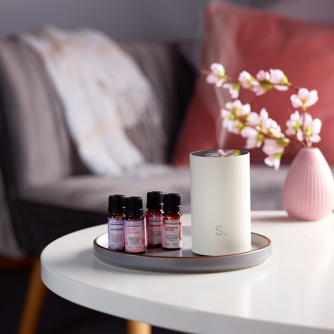 Halo Home Waterless Scented Oil Diffuser – Portable Aromatherapy Diffuser