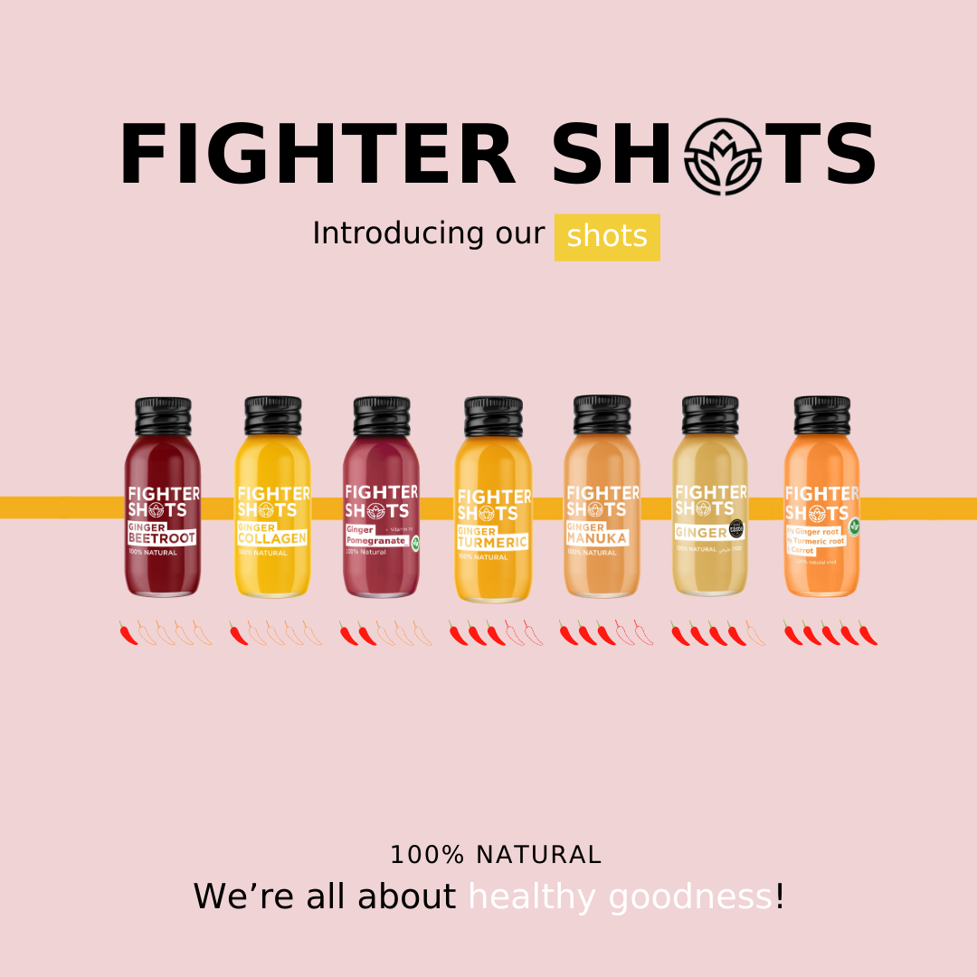 Fighter Shots Ginger, Pomegranate & Vitamin D3 60ml