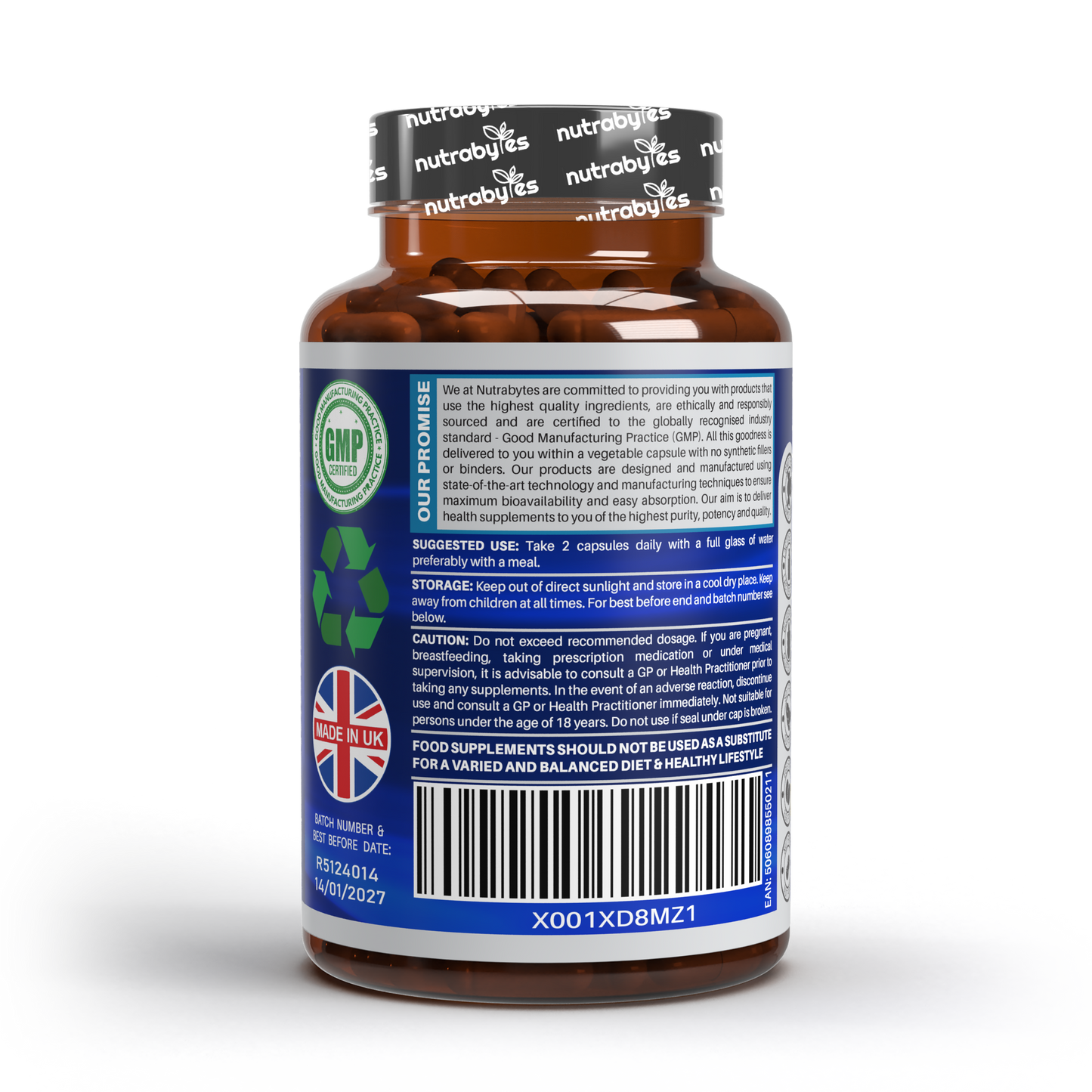 Ultimate Marine Collagen Capsules | Hyaluronic Acid, Vitamin C & Retinyl Acetate | 180 Capsules | 3-Month Supply