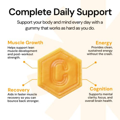 Create Creatine Monohydrate Gummies 1.5g | Vegan Anti-Melt Orange