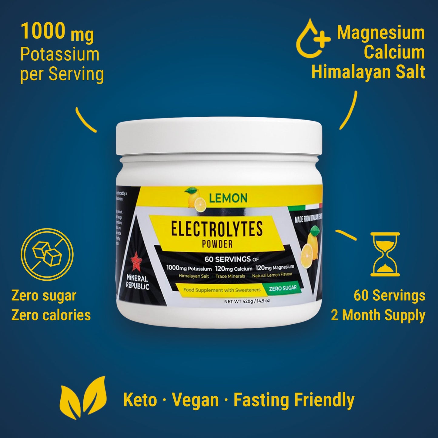 Electrolytes Powder for Hydration & Recovery 420g