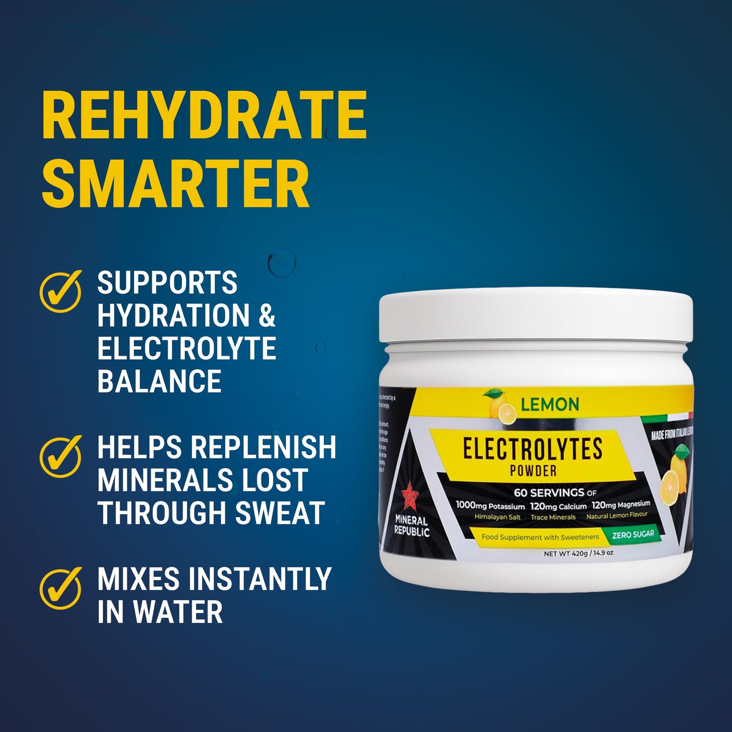 Electrolytes Powder for Hydration & Recovery 420g