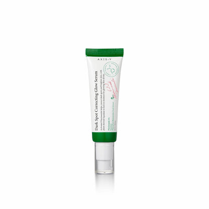 Tube of Axis-V Dark Spot Correcting Glow Serum on a white background