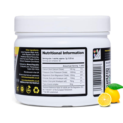 Electrolytes Powder for Hydration & Recovery 420g