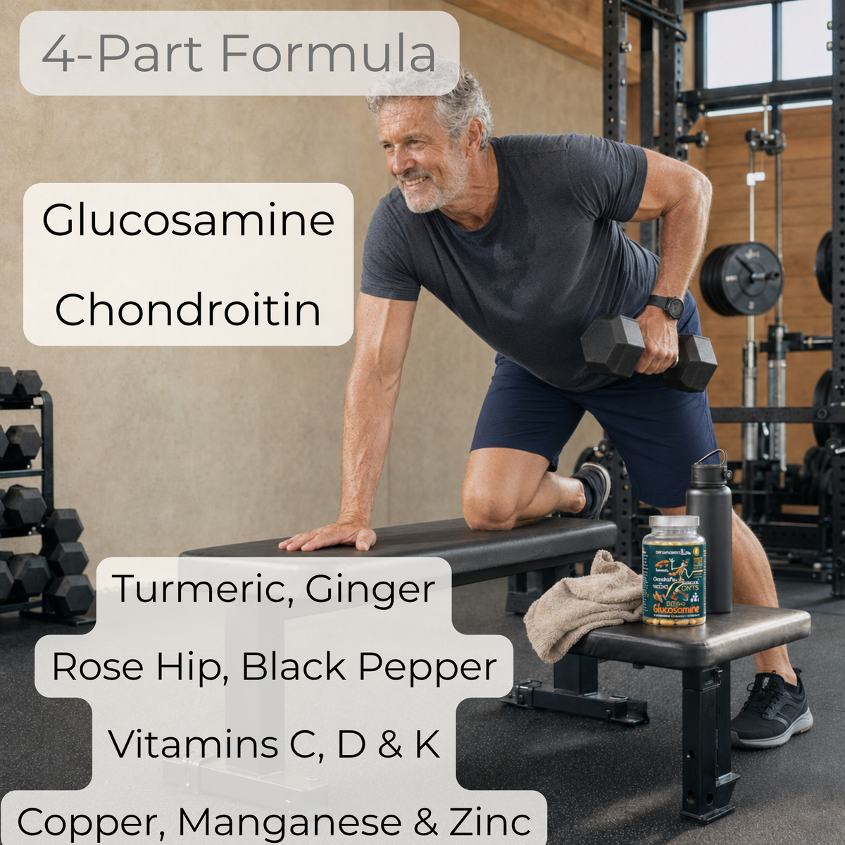 Dietapplements Glucosamine, Chondroitin & Turmeric