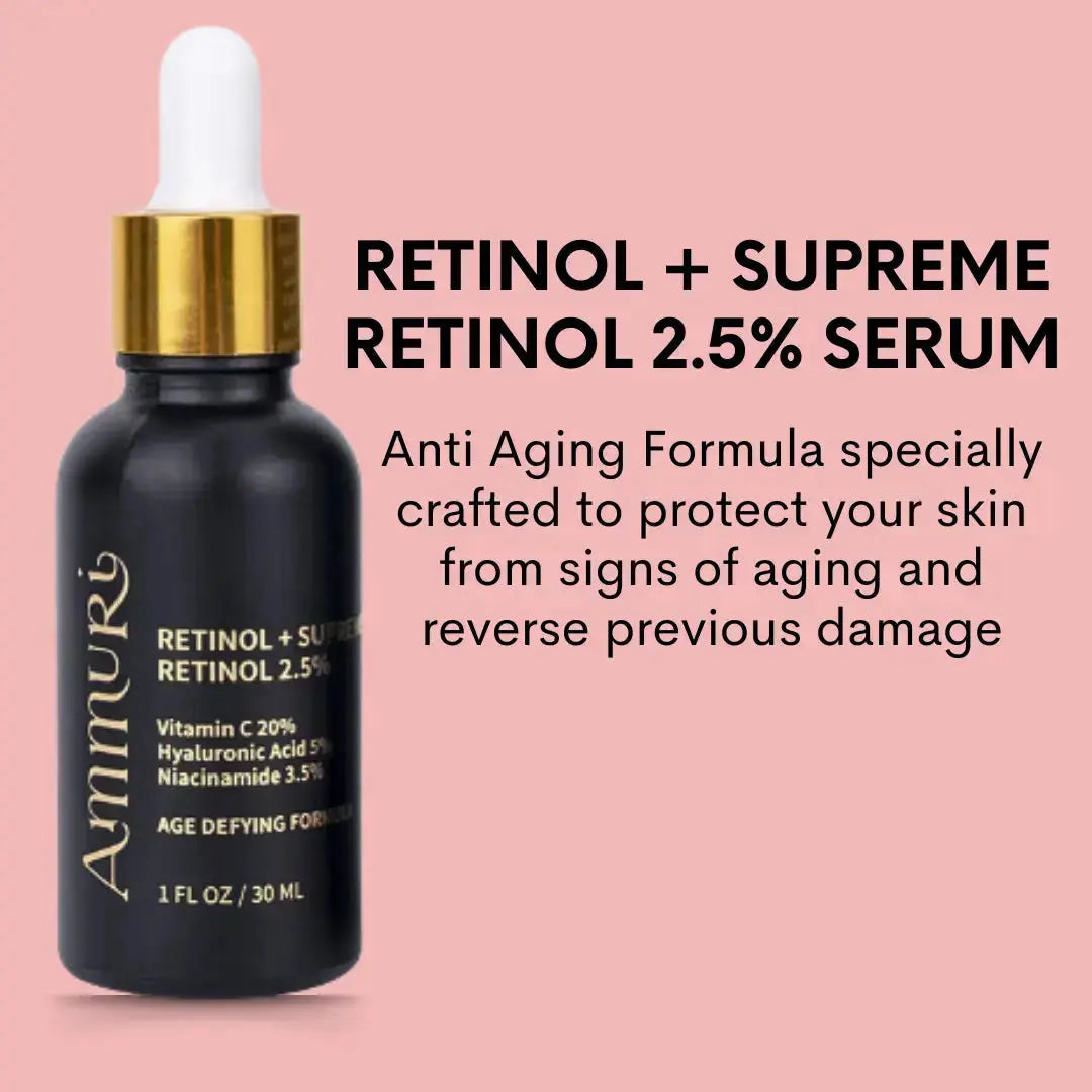 Ammuri Pro-Retinol Face Serum with Vitamin C, 30ml