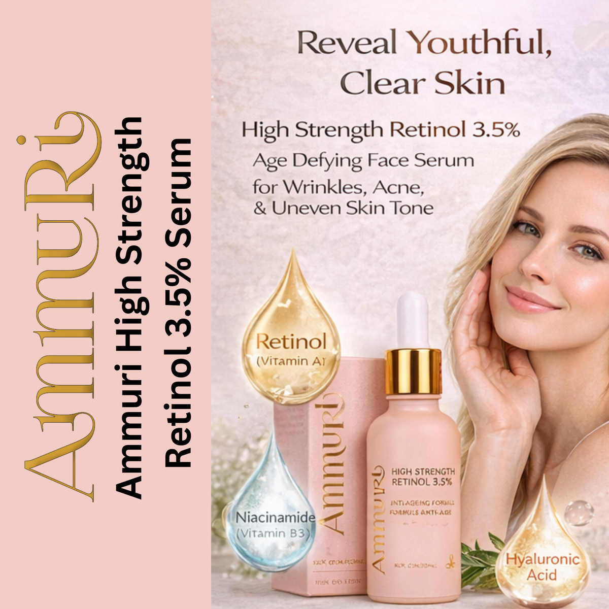 Ammuri Retinol Serum with Hyaluronic Acid 30ml